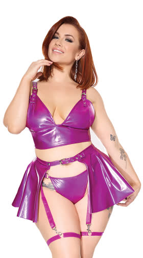 Queen Size Darque Purple Skirt