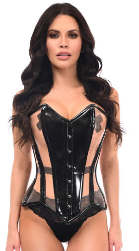 Top Drawer Black and Nude Corset