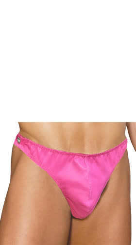 Plus Size Men's Leather Thong