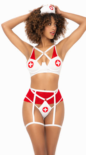 Resuscitate Me Nurse Lingerie Costume