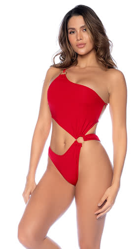 One-shoulder One Piece Swimsuit