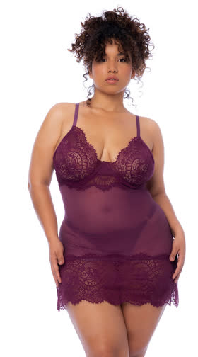 Plus Size Elegant Babydoll