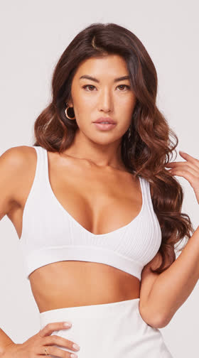 Micro Striped Crop Top