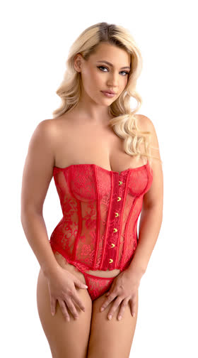 Eyelash Lace Corset