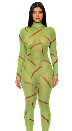 Mesh Monster Jumpsuit Costume