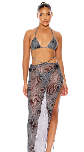 Puerto Escondido Mesh Pool Skirt