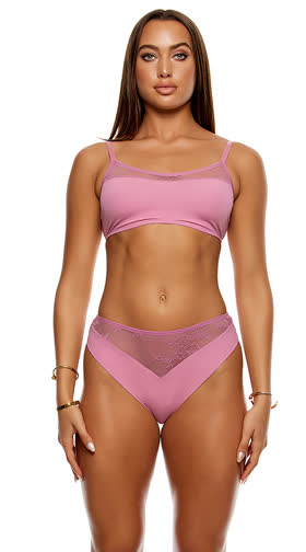 Take It Easy Lounge Lace Bralette Set