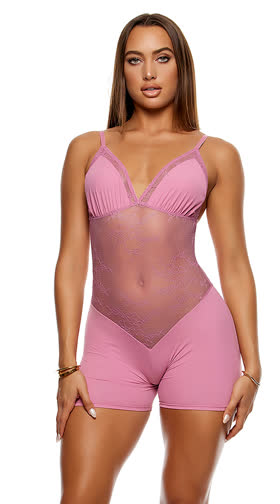 Take It Easy Lounge Lace Romper