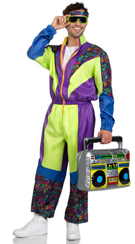 Retro 80's Tracksuit Costume