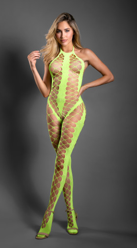 Unstoppable Crotchless Rhinestone Bodystocking