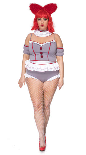 Plus Size Scary Clown Costume