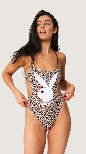 Playboy Leopard Vibes One Piece Swimsuit