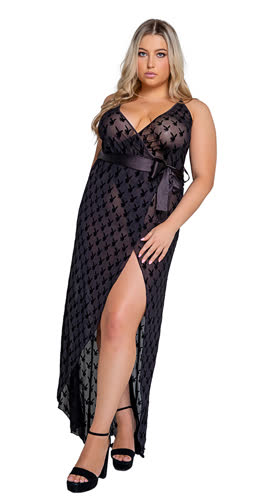 Plus Size Playboy Bunny Noir Lingerie Gown