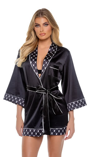 Playboy Bunny Smoke Lounge Robe