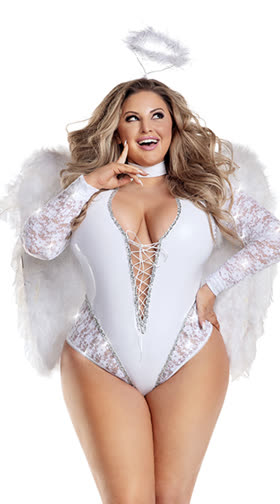 Plus Size Sparkle Angel Costume