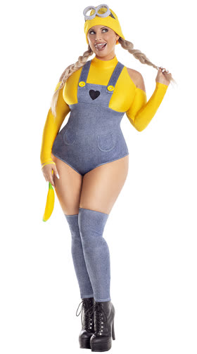 Plus Size Yellow Henchbabe Costume 