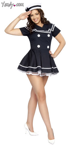 Pin Up Captain Costume
