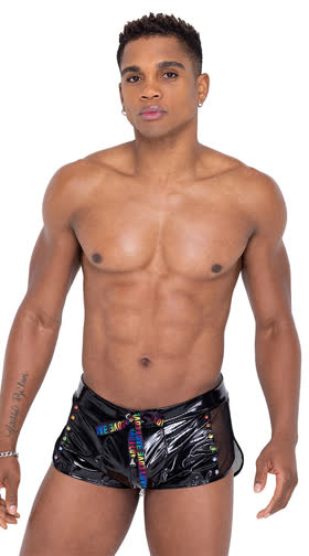 Men's Pride Vinyl Runner Shorts