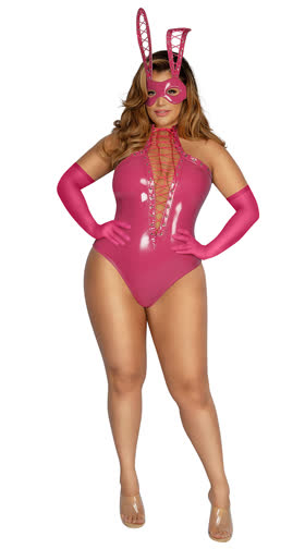 Plus Size Masked Bunny Costume
