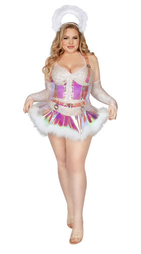 Plus Size Rave Angel Costume