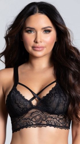 Lacy Longline Lattice Bralette