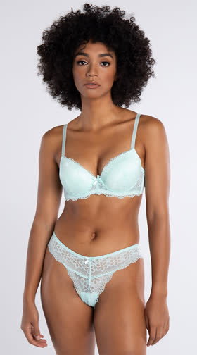 Double Up Aqua Daisy Thong