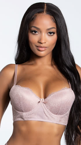 Comeback Crochet Brown Slight Push-Up Bra