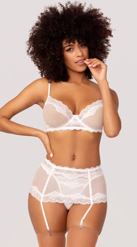Classic Beauty Bra and Garter Set