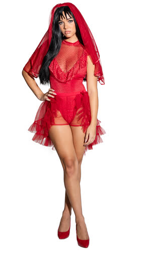 Yandy's Unusual Red Bride Costume
